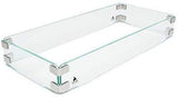 Fire Table 3 Piece Rectangle Accessory Set - Tempered Glass Lid Insert