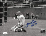 Signed Tittle Photo - YA Blood Sepia Horizontal 8X10 HOF 71 Hologram - JSA Certified - Autographed NFL Photos