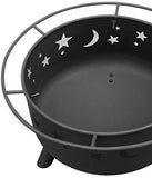 Landmann 28345 Big Sky Stars and Moons Firepit, Black