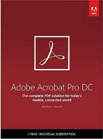 Adobe Acrobat Professional DC | PDF converter | 12-month Subscription with auto-renewal, PC/Mac