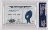 Walter Payton Autographed 1995 Calling Card PSA/DNA Chicago Bears Super Bowl 10th Anniversary