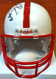 ERIC CROUCH, MIKE ROZIER & JOHNNY RODGERS AUTOGRAPHED NEBRASKA CORNHUSKERS MINI HELMET HEISMAN WINNERS WITH INSCRIPTIONS PSA/DNA ITP STOCK #103895