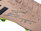 Lionel Messi Barcelona Autographed Gold Adidas 16.3 Cleat - Fanatics Authentic Certified