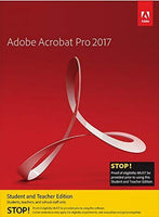 Adobe Acrobat Pro 2017 Student and Teacher Edition Mac [Mac DISC]