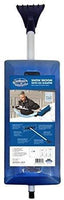 Snow Joe SJBLZD 2-In-1 Telescoping Snow Broom + Ice Scraper | 18-Inch Foam Head (Blue)