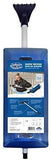 Snow Joe SJBLZD 2-In-1 Telescoping Snow Broom + Ice Scraper | 18-Inch Foam Head (Blue)