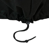 Round Outdoor Fire Pit Cover - Waterproof and Weather Resistant Black Heavy Duty Vinyl PVC