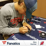 Nico Hischier New Jersey Devils Autographed Official Game Puck - Fanatics Authentic Certified - Autographed NHL Pucks