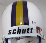 ODELL BECKHAM JR. AUTOGRAPHED WHITE LSU TIGERS FULL SIZE REPLICA HELMET BECKETT BAS STOCK #133475