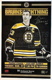 Zdeno Chara Boston Bruins Signed 1000th Game Commemorative Game Day Poster 11x17