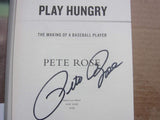 Pete Rose signed Book Play Hungry 1st Print Baseball Reds Hit King