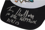 Tomas Hertl San Jose Sharks Autographed Cap with"1st NHL Hat Trick 10/8/13" Inscription - Fanatics Authentic Certified