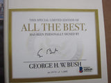 President George HW Bush 41 signed Book All The Best BAS Beckett COA Auth