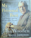 John Wooden Autographed Signed My Personal Best Hardback Book Memorabilia JSA Aloa Ucla Bruins