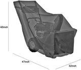 Snow Thrower Cover-Heavy Duty Polyester,Waterproof,UV Protection,Universal Size, BLACK