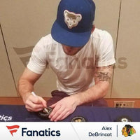 Alex DeBrincat Chicago Blackhawks Autographed Official Game Puck - Fanatics Authentic Certified - Autographed NHL Pucks