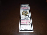1980 SAN FRANCISCO 49ERS AT NEW ORLEANS SAINTS FOOTBALL FULL TICKET MANNING