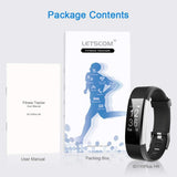 Fitness Tracker HR, Activity Tracker Watch with Heart Rate Monitor, Black
