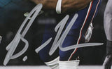 Brandon Graham Signed Framed 8x10 Eagles Super Bowl 52 Tom Brady Strip Sack Spotlight Photo JSA