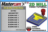 Mastercam X8-X9 MILL 3-AXIS Beginner's Edition Video Tutorial HD DVD