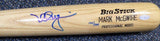 MARK MCGWIRE AUTOGRAPHED BLONDE RAWLINGS BIG STICK GAME MODEL BAT CARDINALS