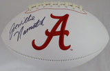 Joe "Willie" Namath Autographed Alabama Crimson Tide White Logo Football JSA