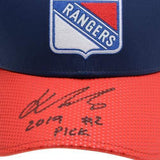 Kaapo Kakko New York Rangers Autographed Fanatics 2019 NHL Draft Cap with"2019#2 Pick" Inscription - Fanatics Authentic Certified