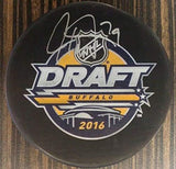 Carter Hart Philadelphia Flyers Autographed 2016 Draft Hockey Puck - JSA Authenticated