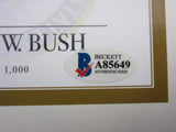 President George HW Bush 41 signed Book All The Best BAS Beckett COA Auth