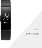 Fitbit Inspire HR Heart Rate & Fitness Tracker, One Size (S & L bands included), 1 Countr, Black