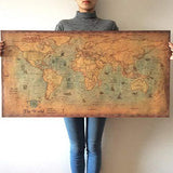 Ancient Map of The World Antique Style Map Mural Giant Poster