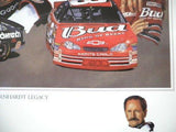 DALE EARNHARDT Legacy Lithograph signed by Artist GEORGE WRIGHT NASCAR Poster Print