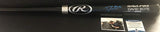 David Bote Chicago Cubs Autographed Signed Black Baseball Bat Beckett WITNESS COA