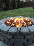 6" Round Fire Pit Burner Ring, 304 Series Stainless Steel, BTU 88,000 Max