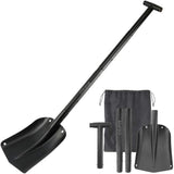 43" / 47" Retractable Snow Shovel, Aluminium Alloy Snow Sand Mud Removal Tool