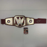 Autographed/Signed Ric Flair Red Toy Replica WWE Wrestling Championship Title Belt