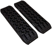 4x4 Recovery Traction Tracks (Set of 2) - Traction Mat Recovery Tool for Sand/Mud/Snow (Black)