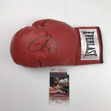 Autographed/Signed Roy Jones Jr. Red Everlast Boxing Glove JSA COA Auto