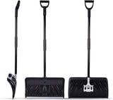 2-in-1 Snow Shovel & Ice Scraper, 55-INCH Collapsible Multipurpose Snow Shovels