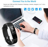 Fitness Tracker HR, Activity Tracker Watch with Heart Rate Monitor, Black