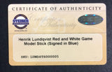 Henrik Lundqvist Rangers Signed Bauer 9000 hockey stick auto ins 30 Steiner COA