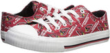 FOCO NFL Womens Low Top Repeat Print Canvas Shoes-Arizona Cardinals