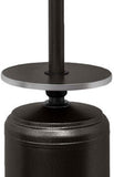 Propane Patio Heater w/Wheels, 48,000 BTU w/Table and 33" Heat Shield, Tall, Hammered Bronze