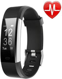 Fitness Tracker HR, Activity Tracker Watch with Heart Rate Monitor, Black