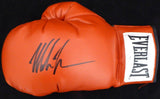 MIKE TYSON AUTOGRAPHED RED EVERLAST BOXING GLOVE LH SIGNED IN BLACK TRISTAR STOCK #128296