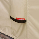 Fire Pit Cover - Waterproof 600D Heavy Duty Round Patio Fire Bowl Cover Beige - 32 inch