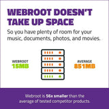 Webroot Internet Security Complete with Antivirus Protection – 2019 Software | 5 Device | 1 Year Subscription | PC Download
