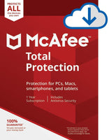 McAfee Total Protection, Unlimited Devices, Antivirus Software, 1 Year Subscription-[Download Code]- 2020 Ready