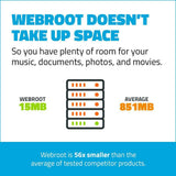 Webroot Internet Security with Antivirus Protection – 2019 Software | 3 Device | 1 Year Subscription | PC/Mac CD with Keycard
