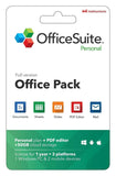 OfficeSuite Personal Compatible with Microsoft® Office Word Excel & PowerPoint® and Adobe PDF for PC Windows 10 8.1 8 7 - 1-year license, 1 user